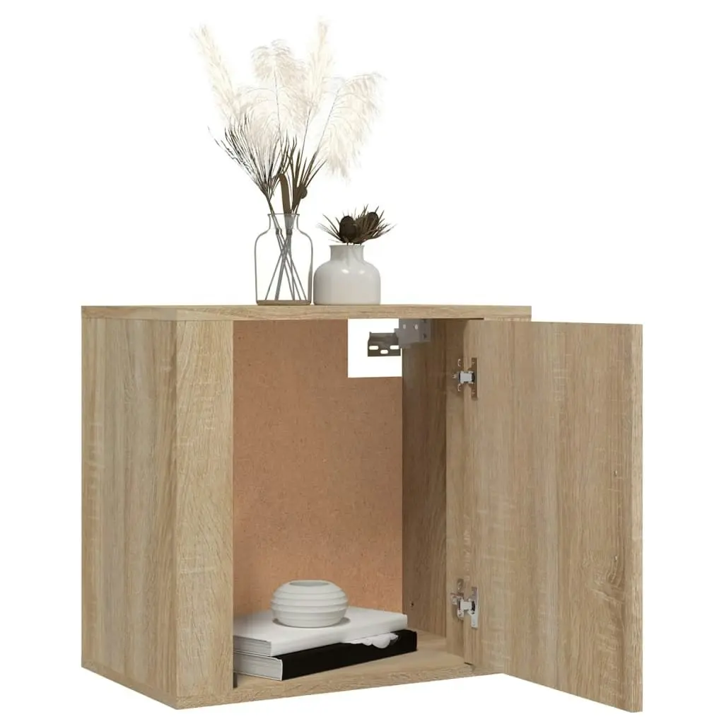 Wall-mounted Bedside Cabinet Sonoma Oak 50x30x47 cm 816870