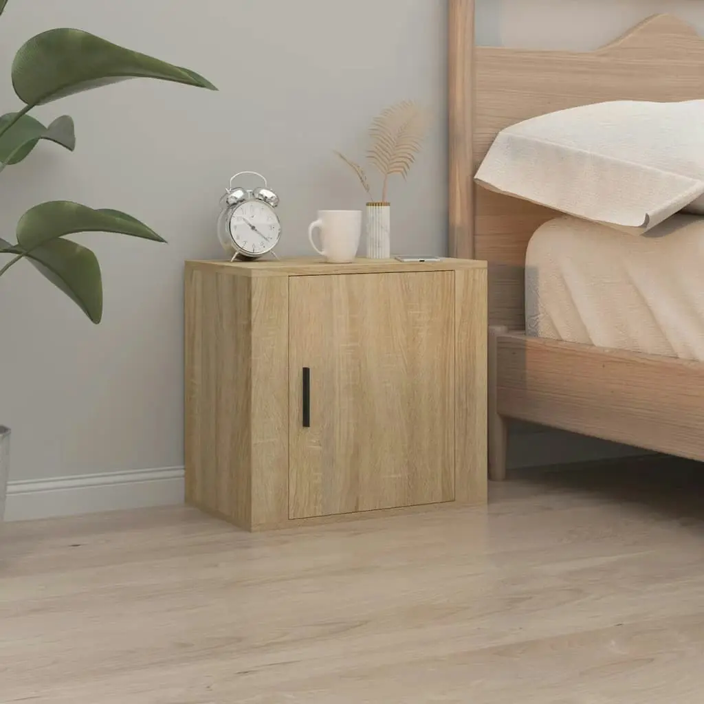 Wall-mounted Bedside Cabinet Sonoma Oak 50x30x47 cm 816870