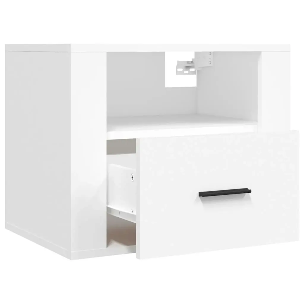 Wall-mounted Bedside Cabinet White 50x36x40 cm 816880