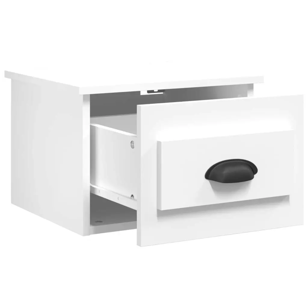 Wall-mounted Bedside Cabinet White 41.5x36x28cm 816376