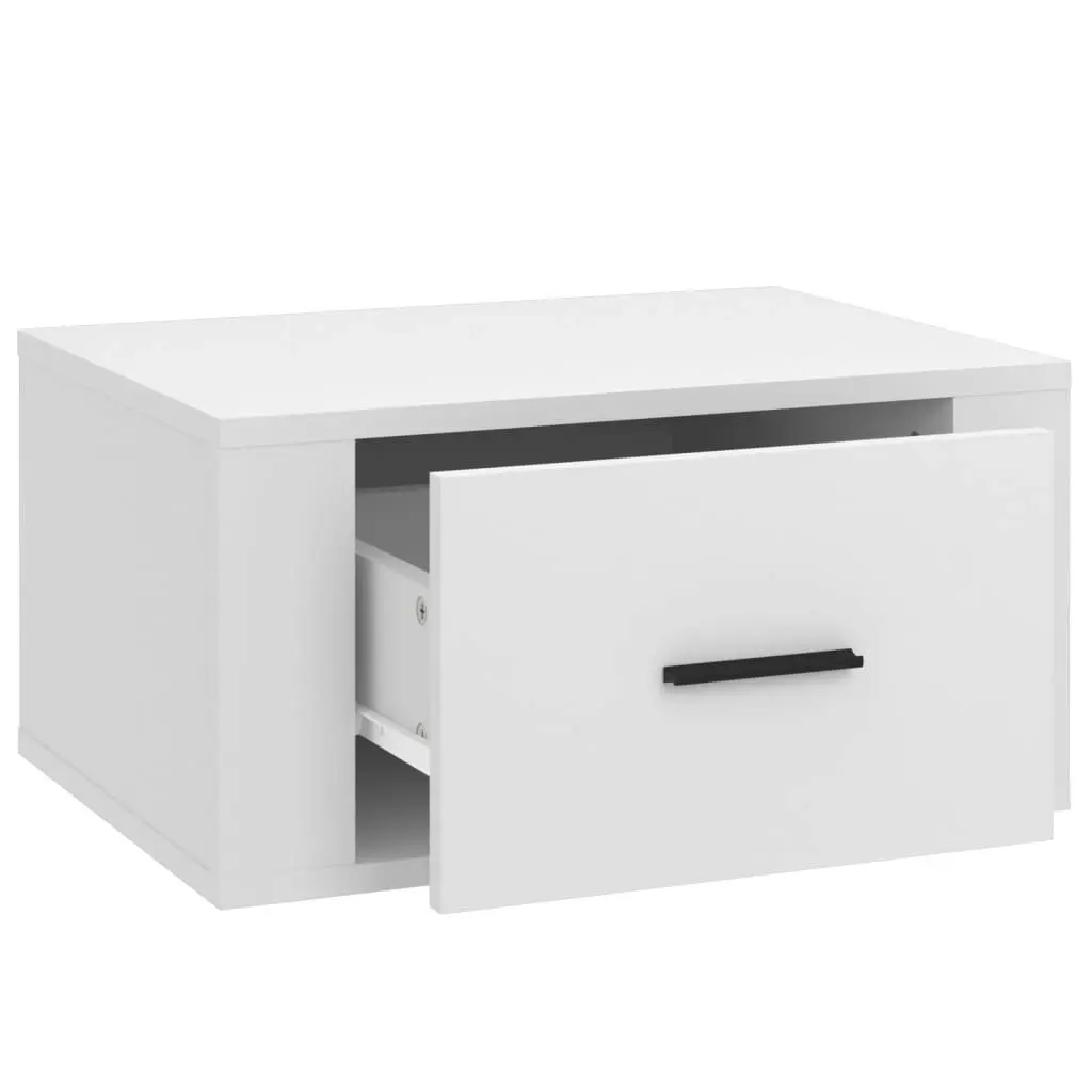 Wall-mounted Bedside Cabinet White 50x36x25 cm 816840