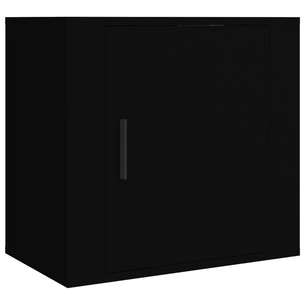 Wall-mounted Bedside Cabinets 2 pcs Black 50x30x47 cm 816867