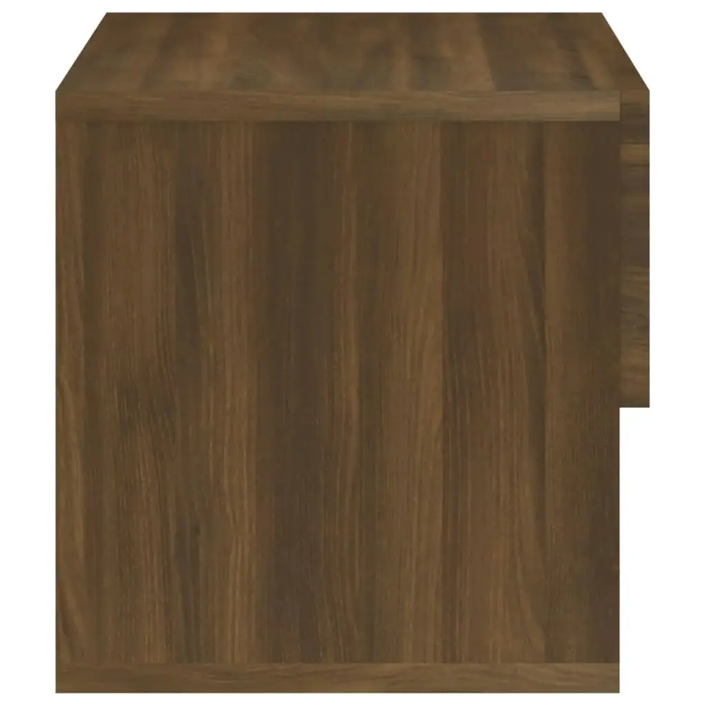 Wall-mounted Bedside Cabinets 2 pcs Brown Oak 816951