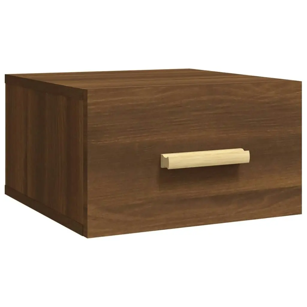 Wall-mounted Bedside Cabinets 2 pcs Brown Oak 35x35x20 cm 817578