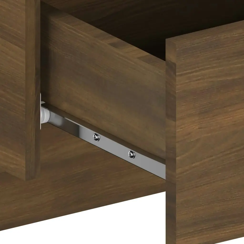 Wall-mounted Bedside Cabinets 2 pcs Brown Oak 816945