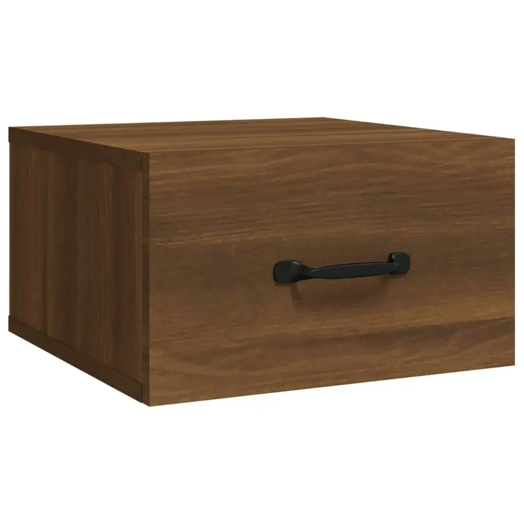 Wall-mounted Bedside Cabinets 2 pcs Brown Oak 35x35x20 cm 817584