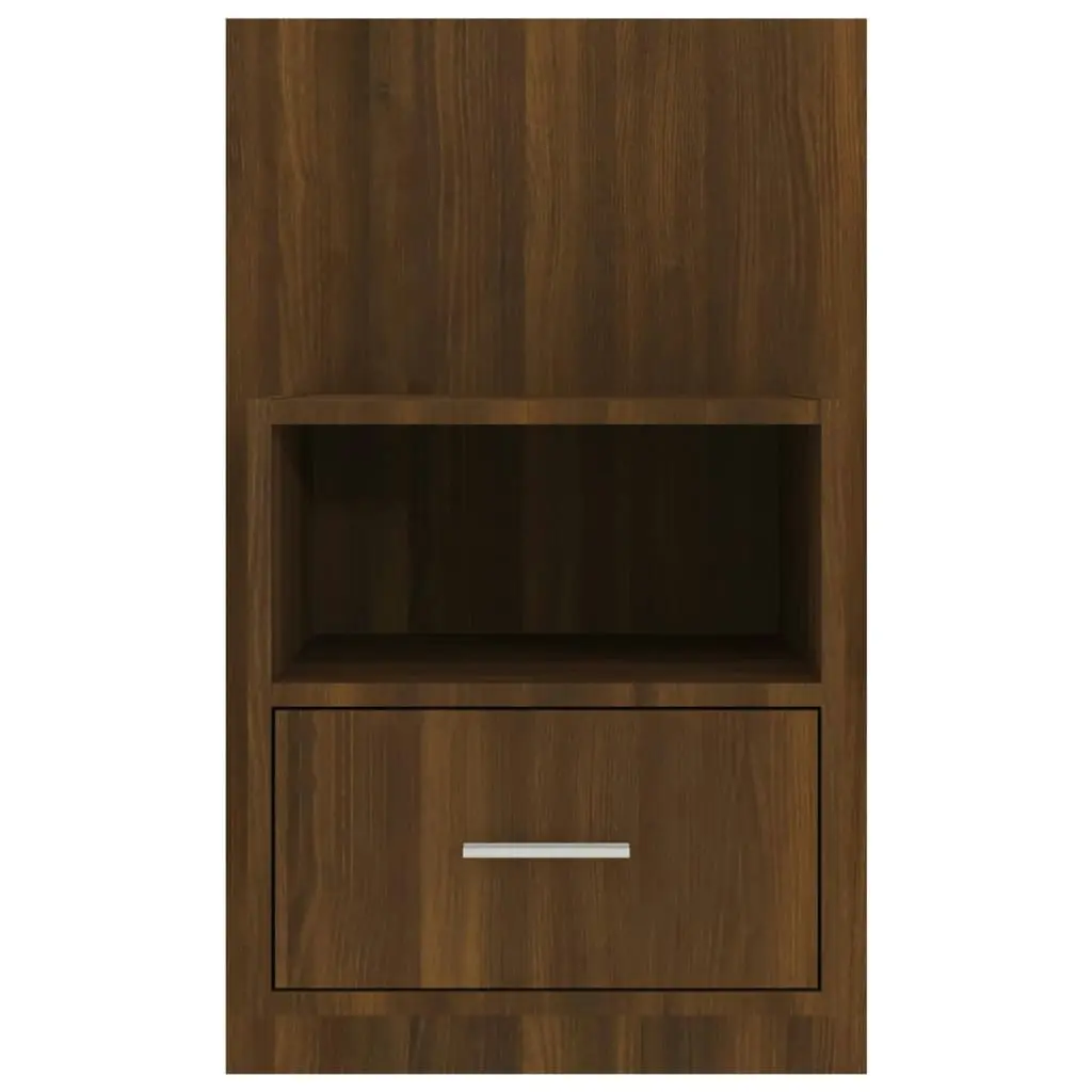 Wall-mounted Bedside Cabinets 2 pcs Brown Oak 816969