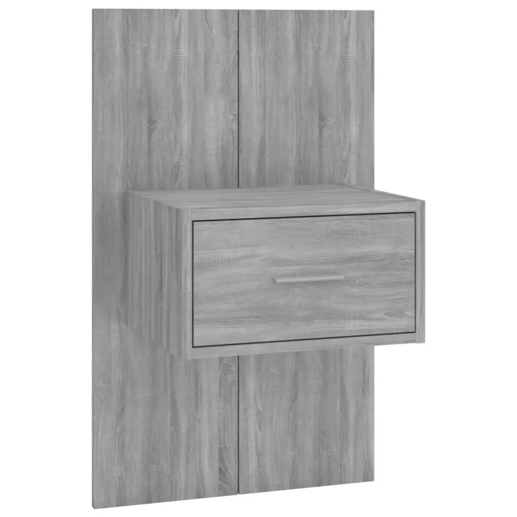 Wall-mounted Bedside Cabinets 2 pcs Grey Sonoma 816955