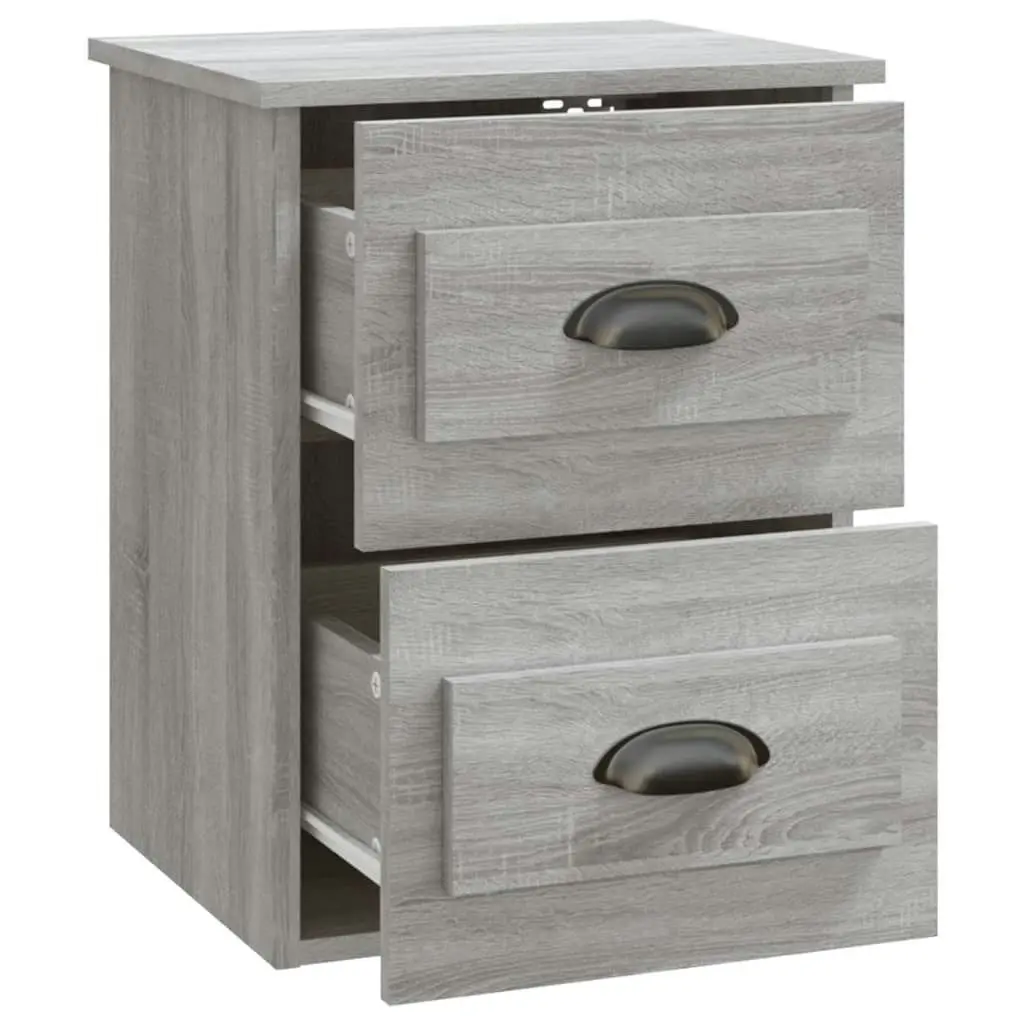 Wall-mounted Bedside Cabinets 2 pcs Grey Sonoma 41.5x36x53cm 816405