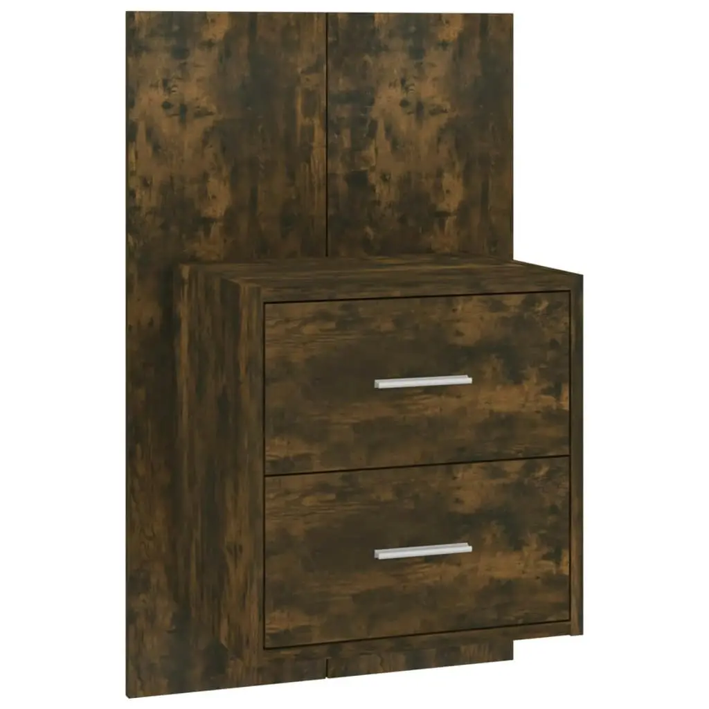 Wall-mounted Bedside Cabinets 2 pcs Smoked Oak 816959