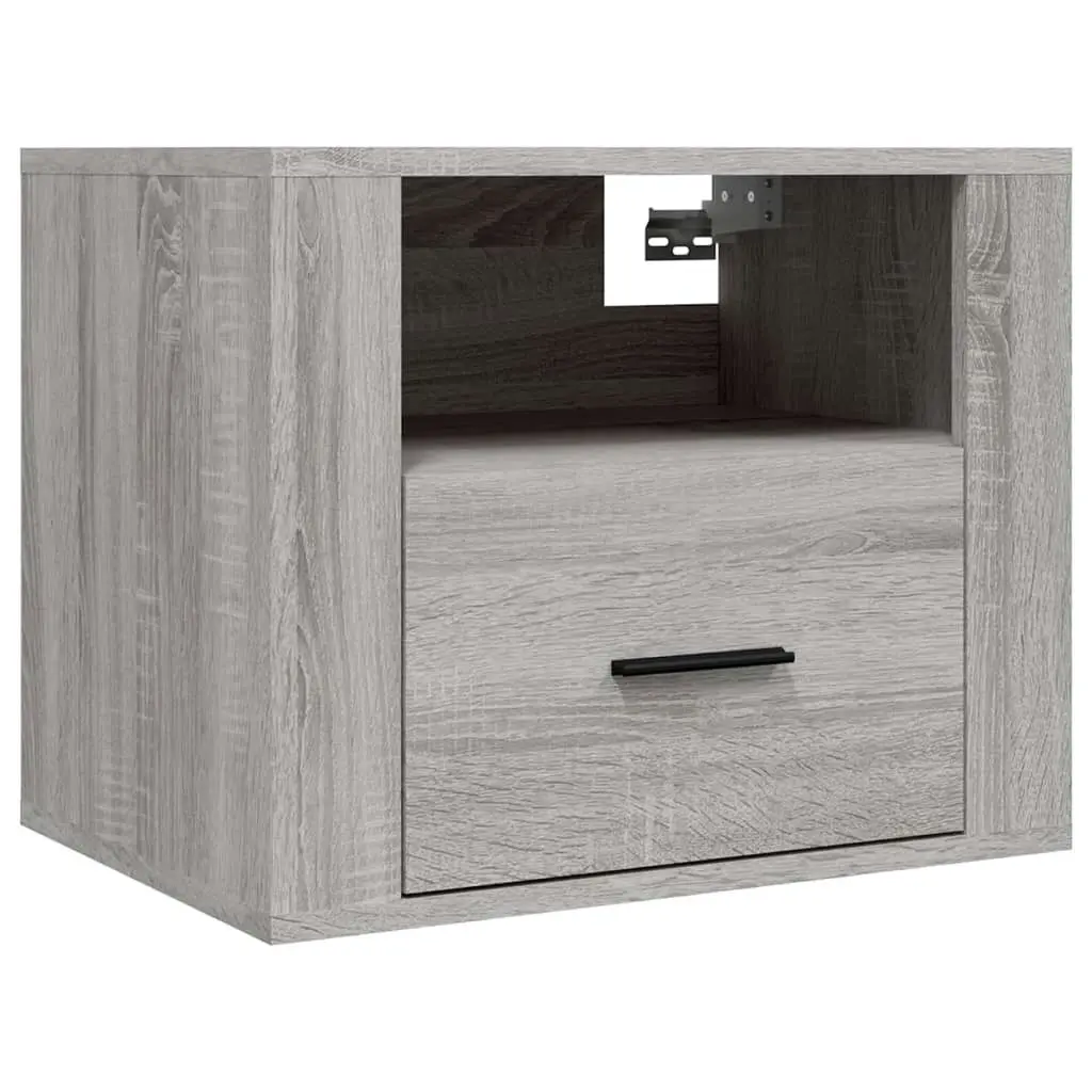 Wall-mounted Bedside Cabinets 2 pcs Grey Sonoma 50x36x40 cm 816893