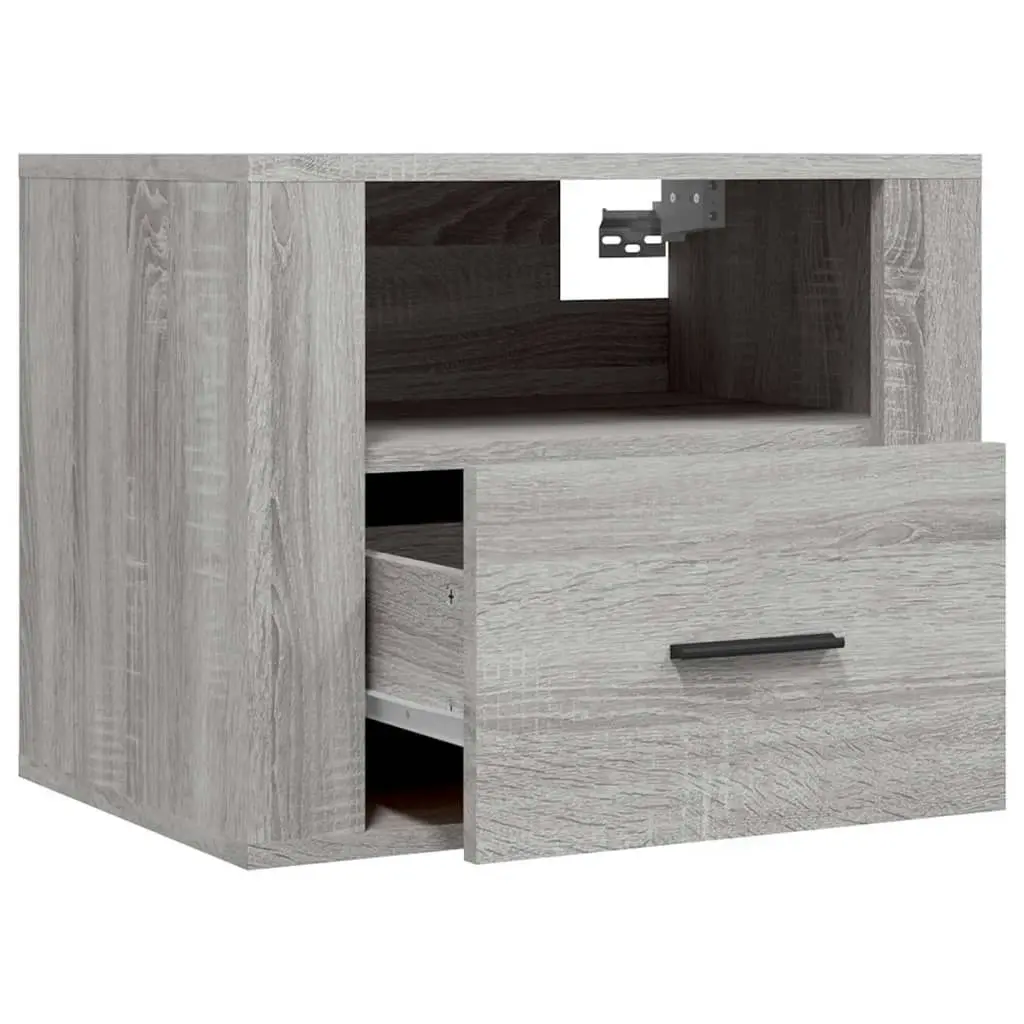 Wall-mounted Bedside Cabinets 2 pcs Grey Sonoma 50x36x40 cm 816893