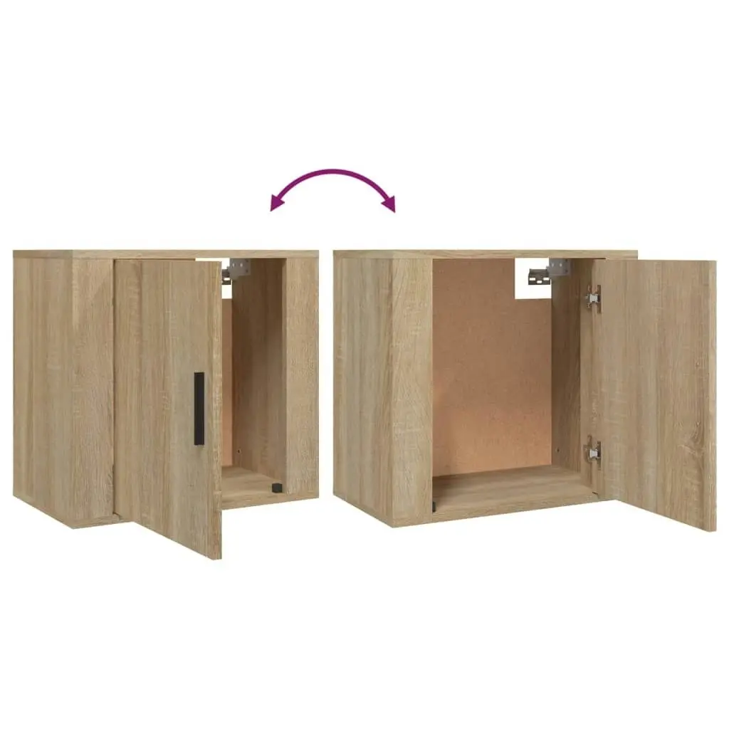 Wall-mounted Bedside Cabinets 2 pcs Sonoma Oak 50x30x47 cm 816871