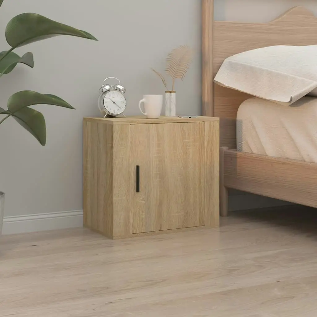 Wall-mounted Bedside Cabinets 2 pcs Sonoma Oak 50x30x47 cm 816871