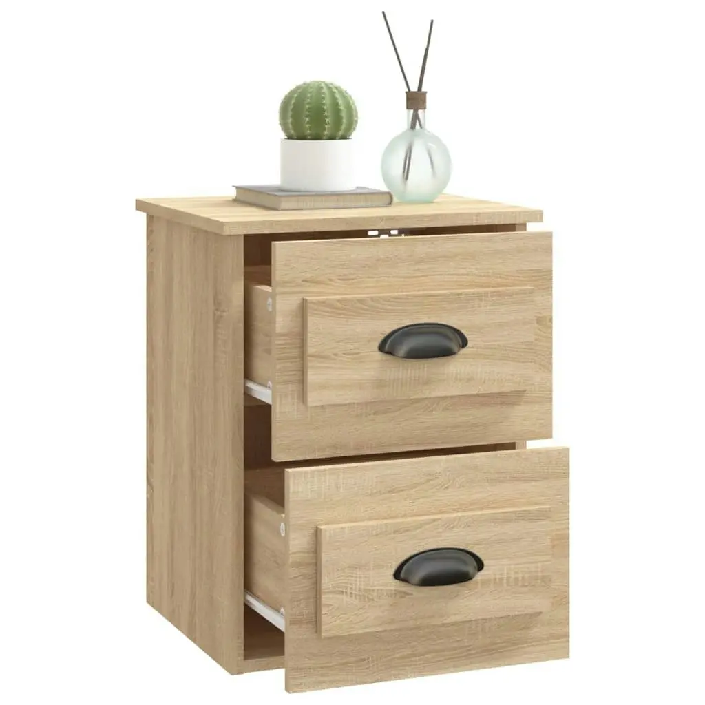 Wall-mounted Bedside Cabinets 2 pcs Sonoma Oak 41.5x36x53cm 816399