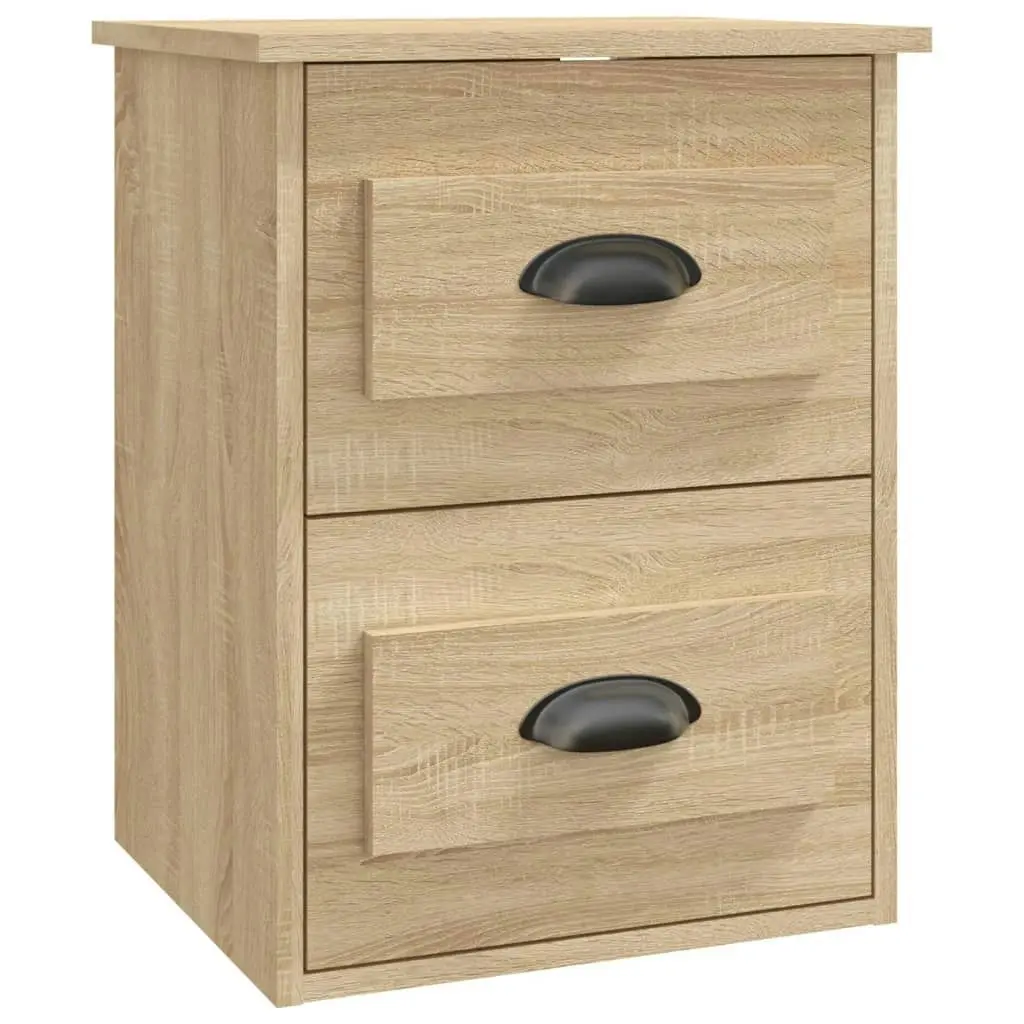 Wall-mounted Bedside Cabinets 2 pcs Sonoma Oak 41.5x36x53cm 816399