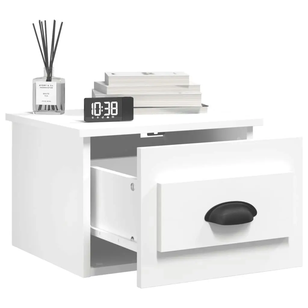 Wall-mounted Bedside Cabinets 2 pcs White 41.5x36x28cm 816377