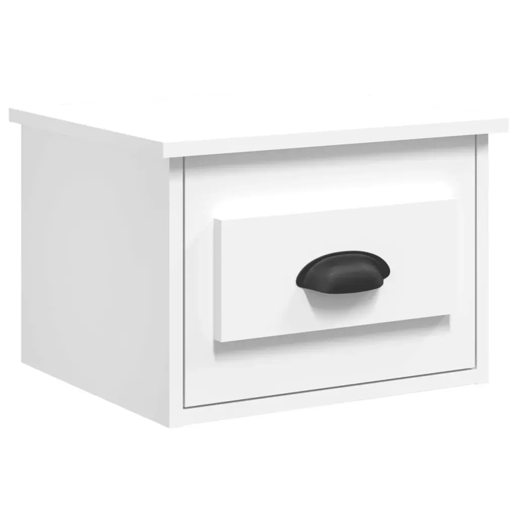 Wall-mounted Bedside Cabinets 2 pcs White 41.5x36x28cm 816377