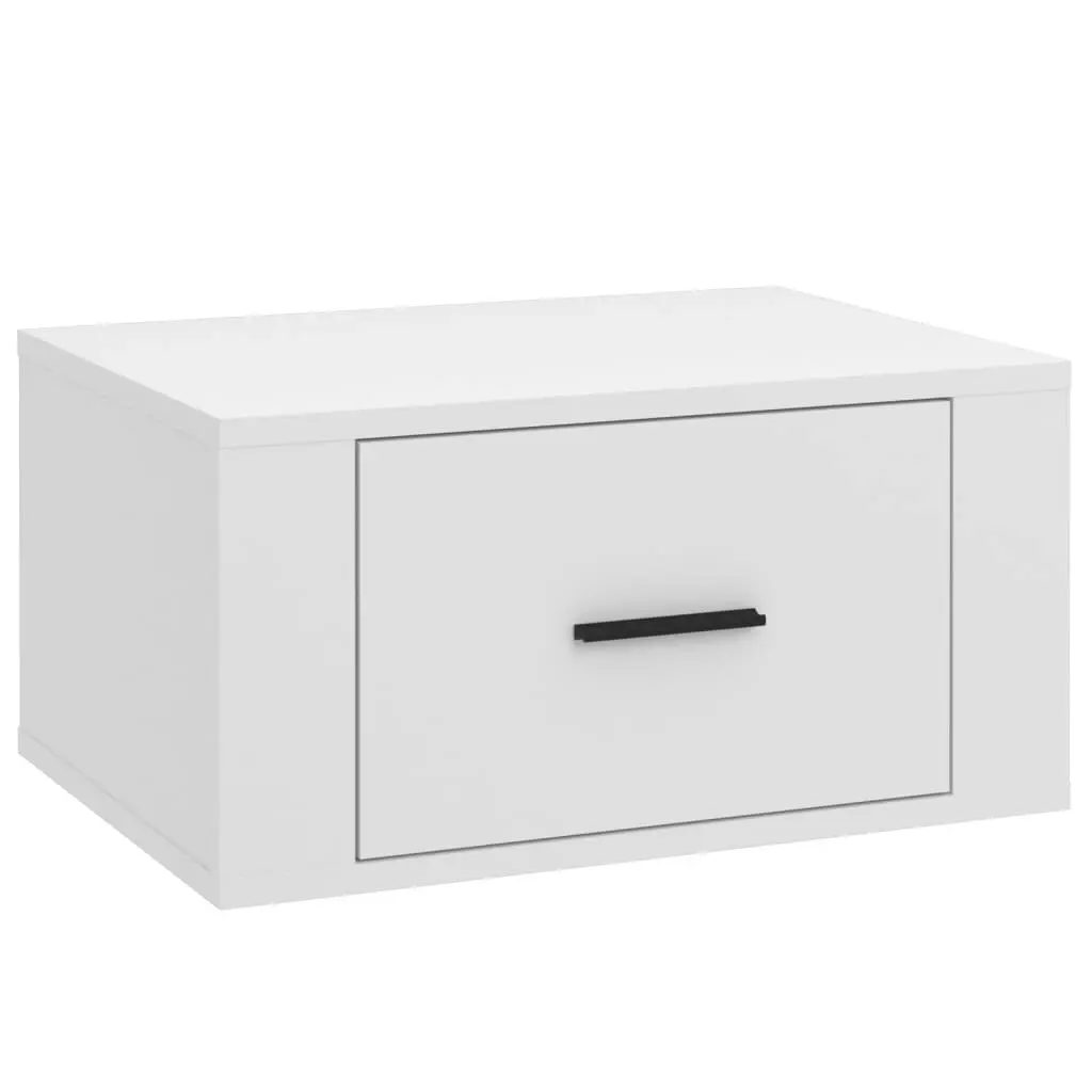 Wall-mounted Bedside Cabinets 2 pcs White 50x36x25 cm 816841