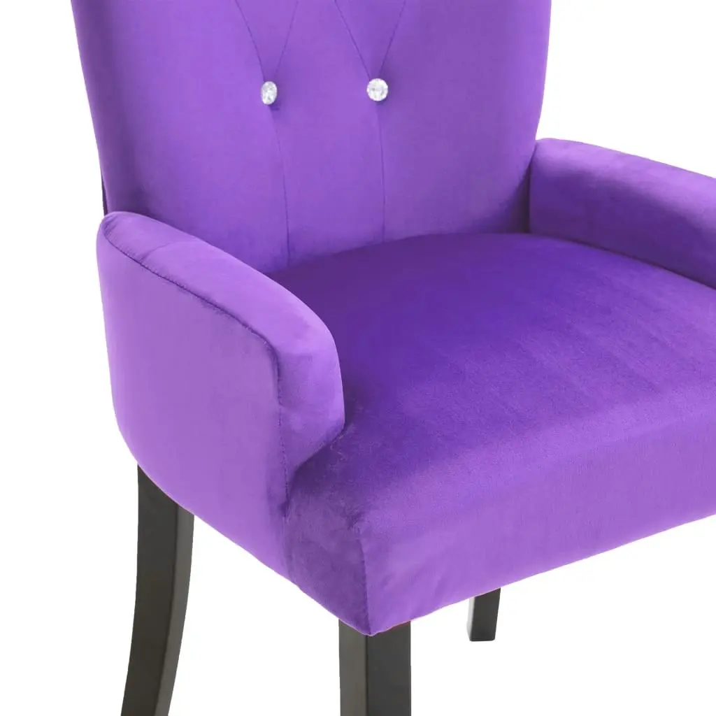 Armchair Purple Velvet 322938