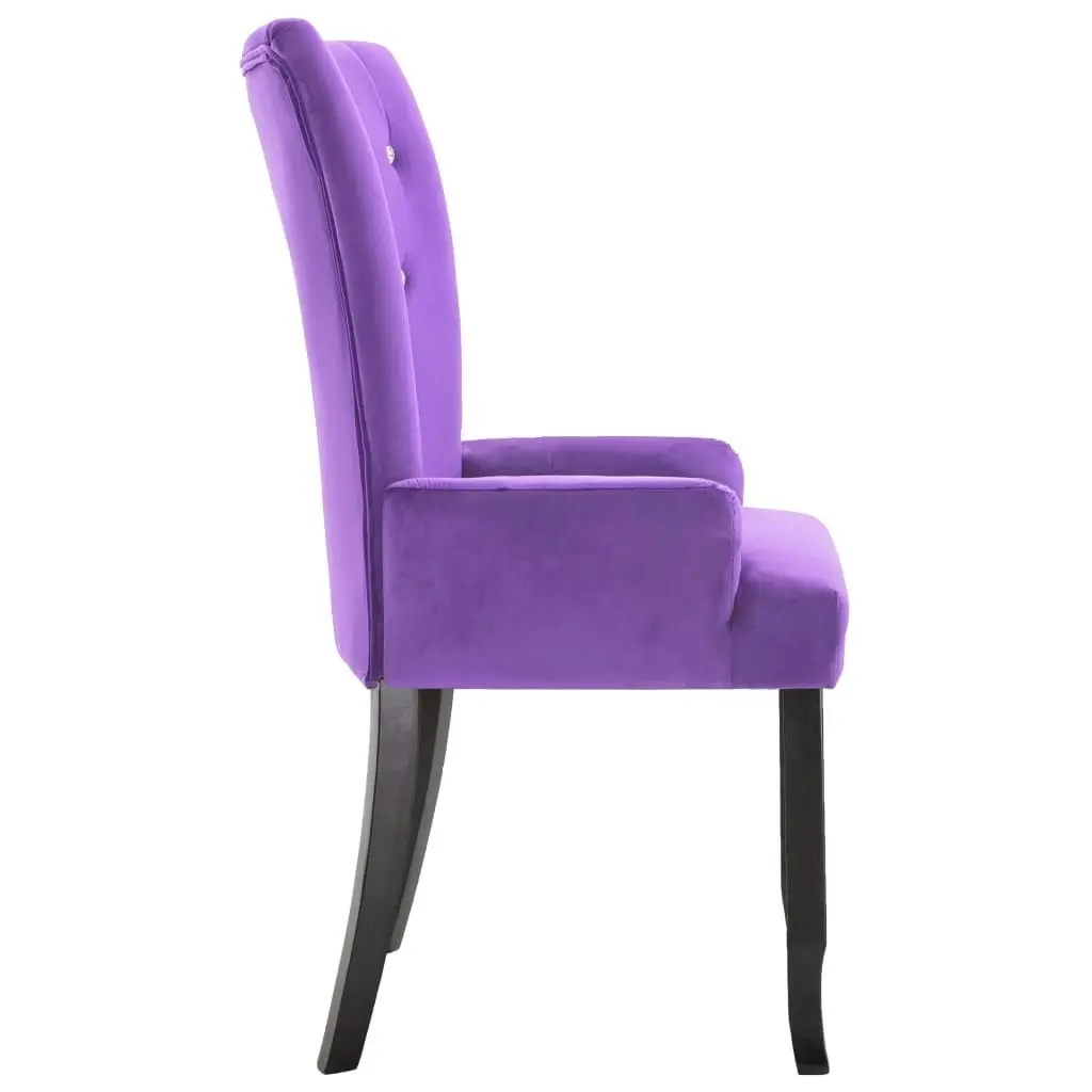 Armchair Purple Velvet 322938