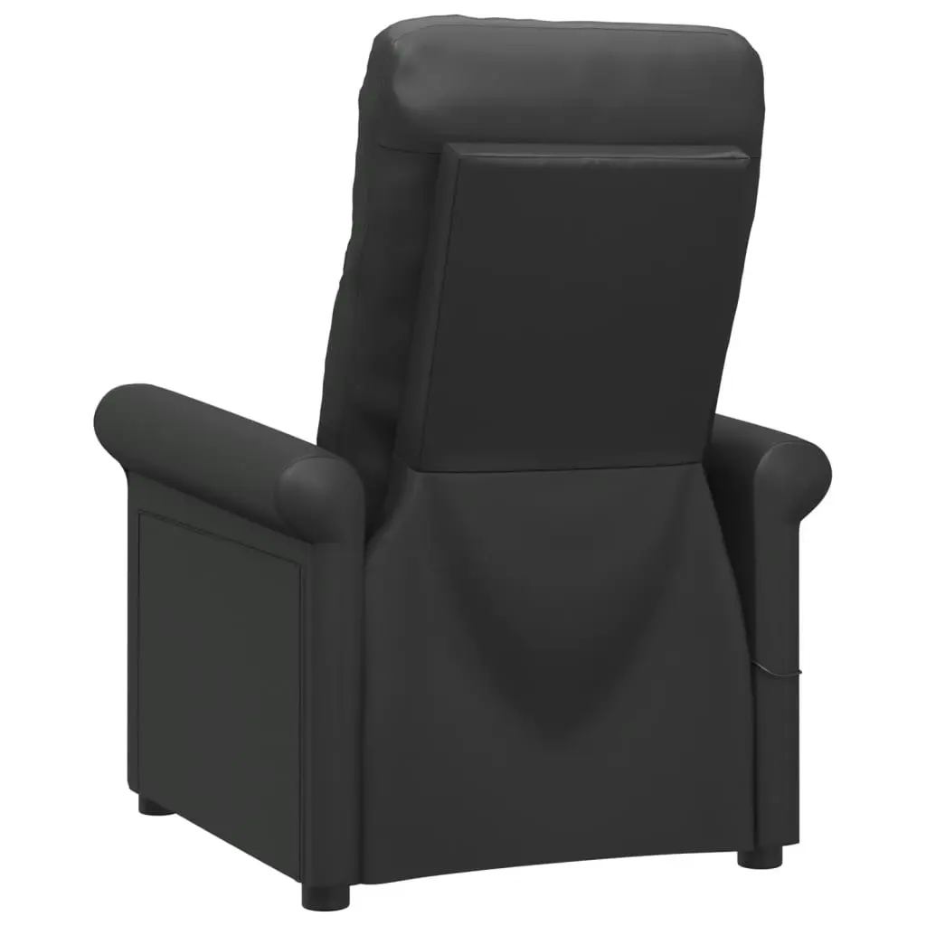 Massage Chair Black Faux Leather 348040