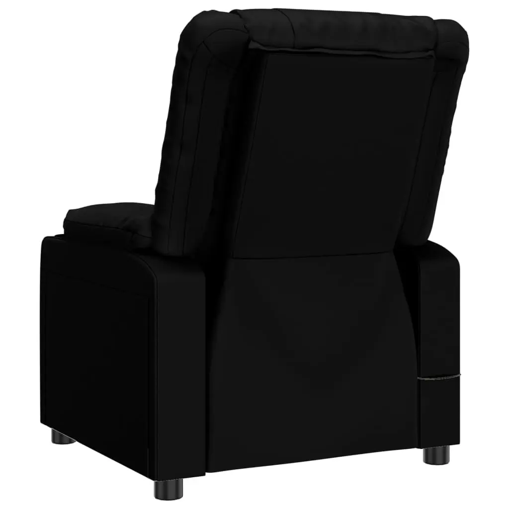 Massage Chair Black Faux Leather 348049