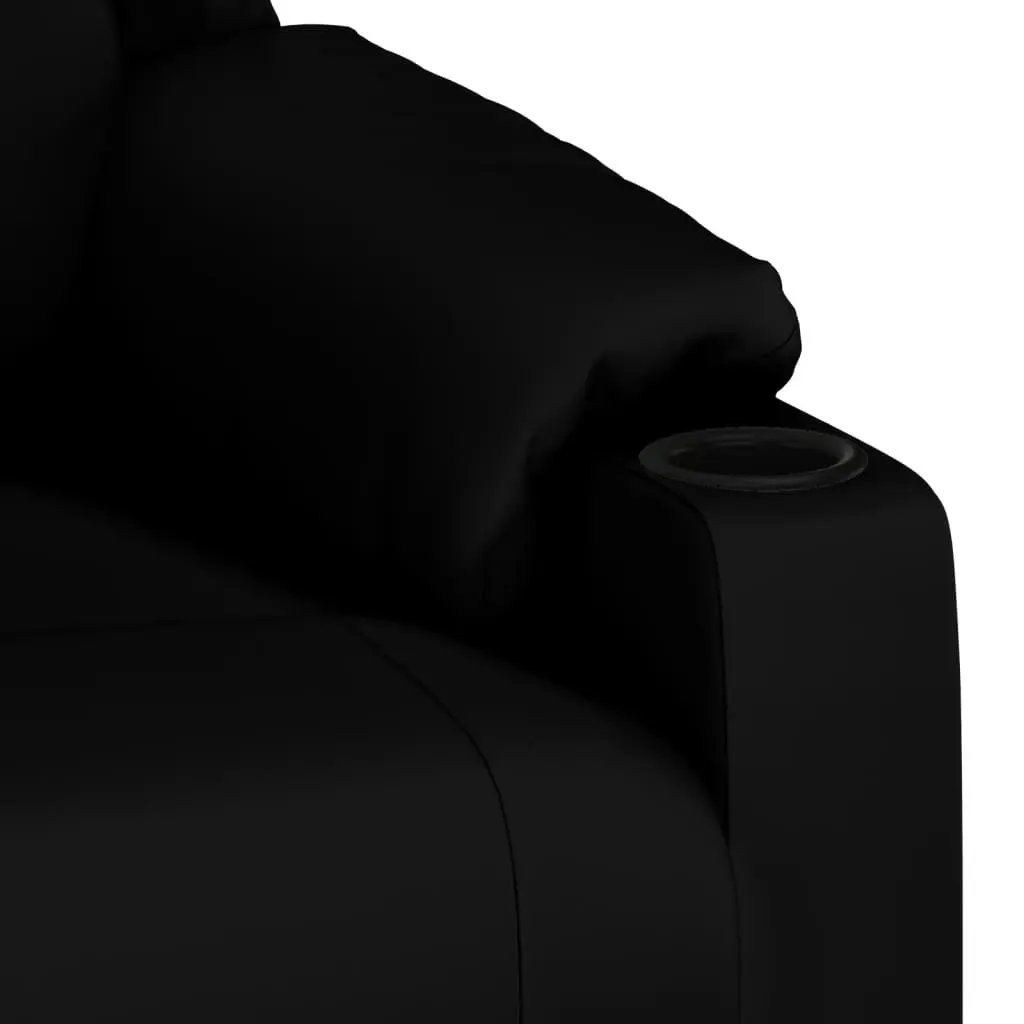 Massage Chair Black Faux Leather 348049