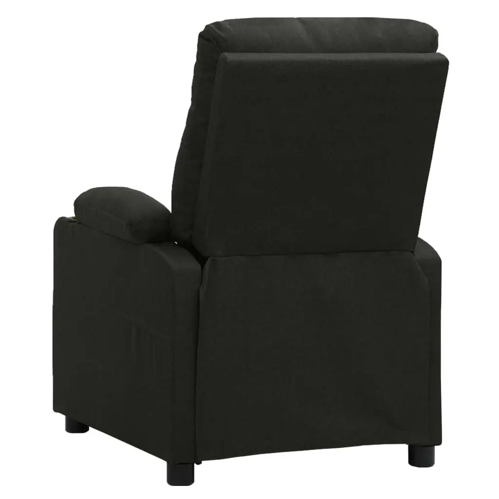 Massage Chair Black Fabric 339114