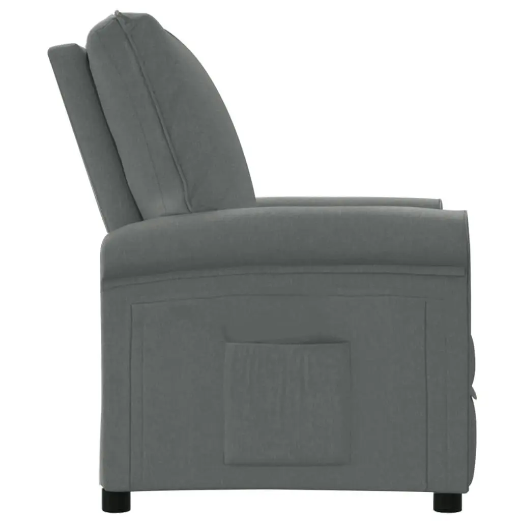 Recliner Chair Dark Grey Fabric 322445