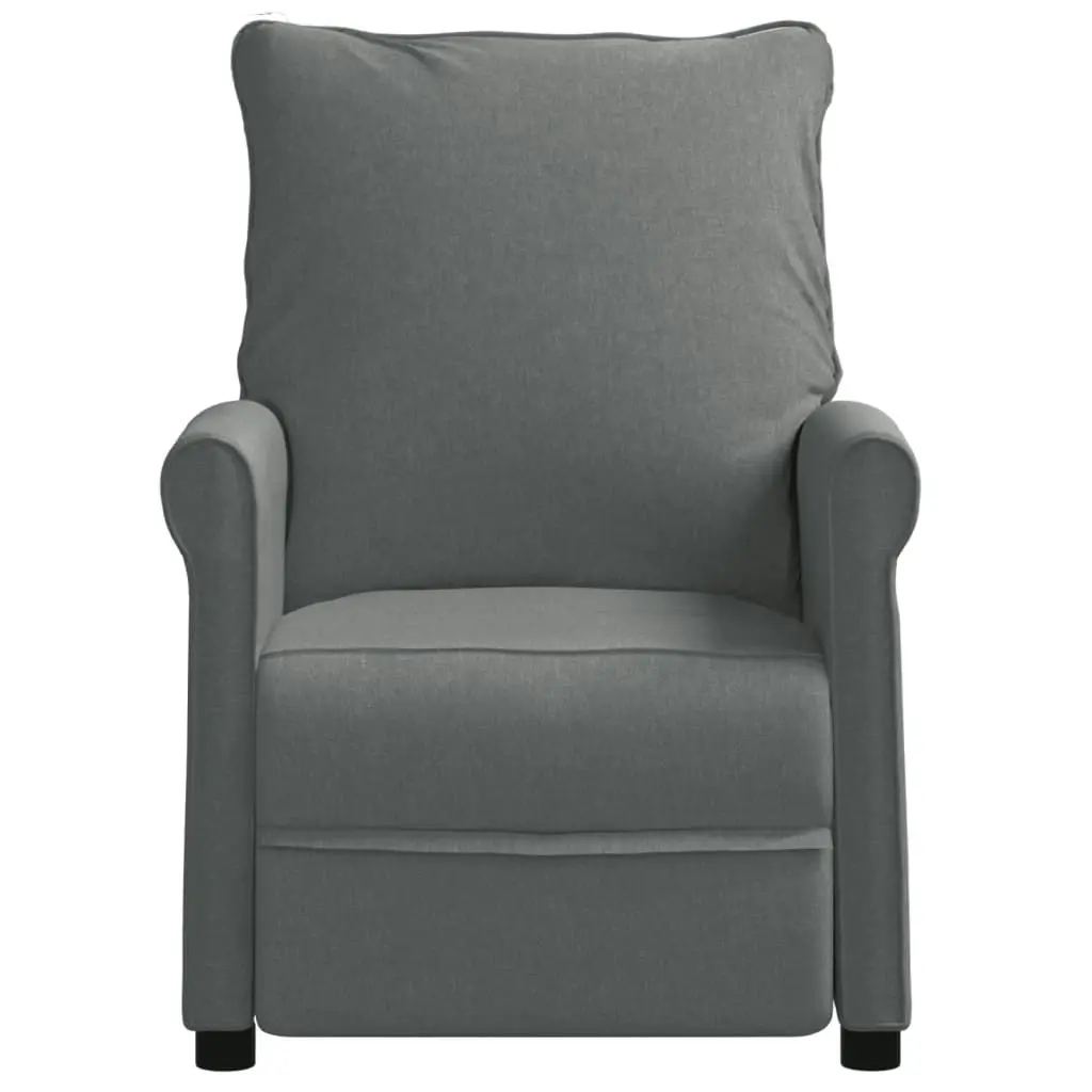 Recliner Chair Dark Grey Fabric 322445