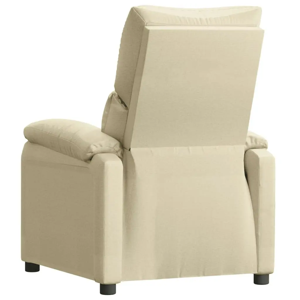 Recliner Chair Cream Fabric 344902