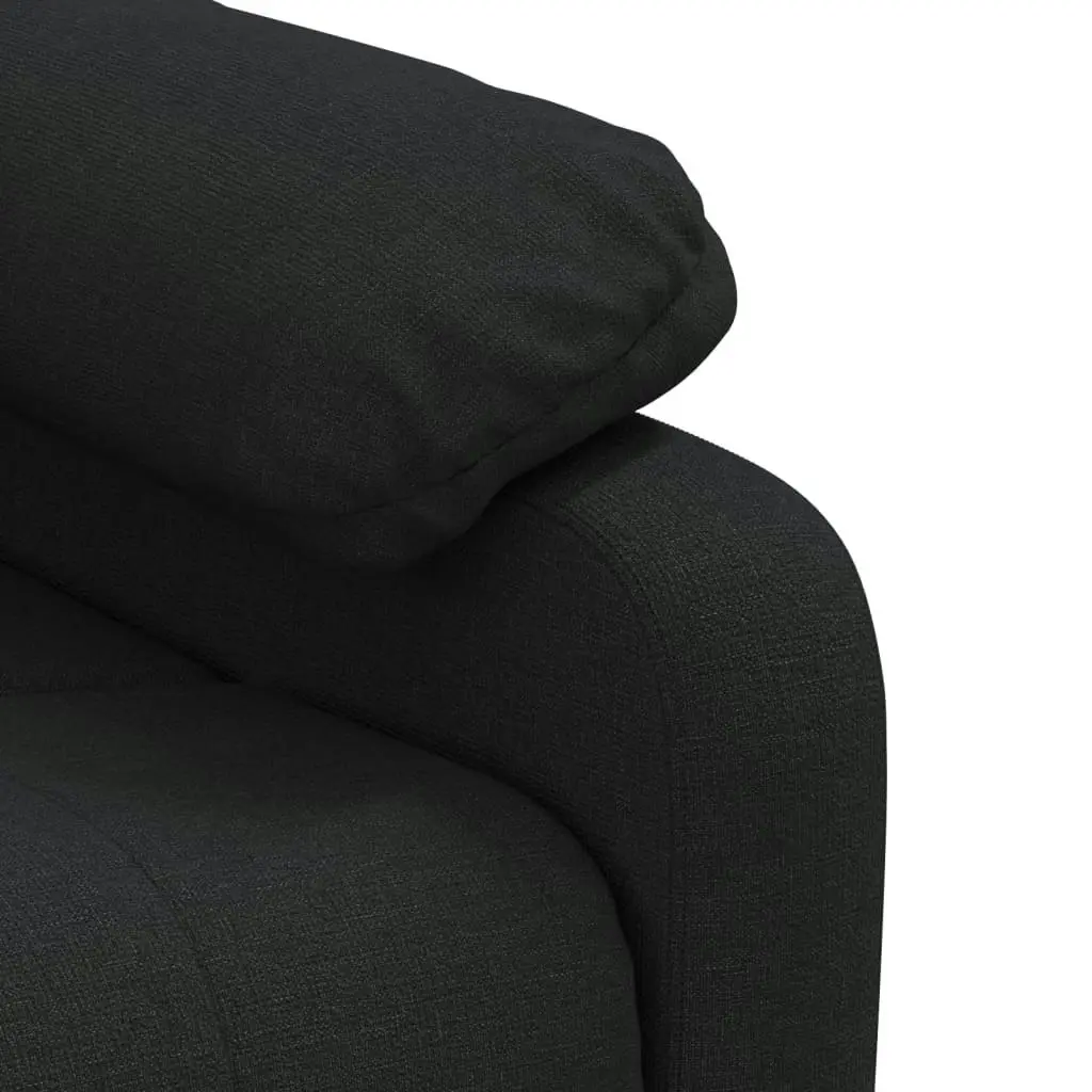 Recliner Chair Black Fabric 348277