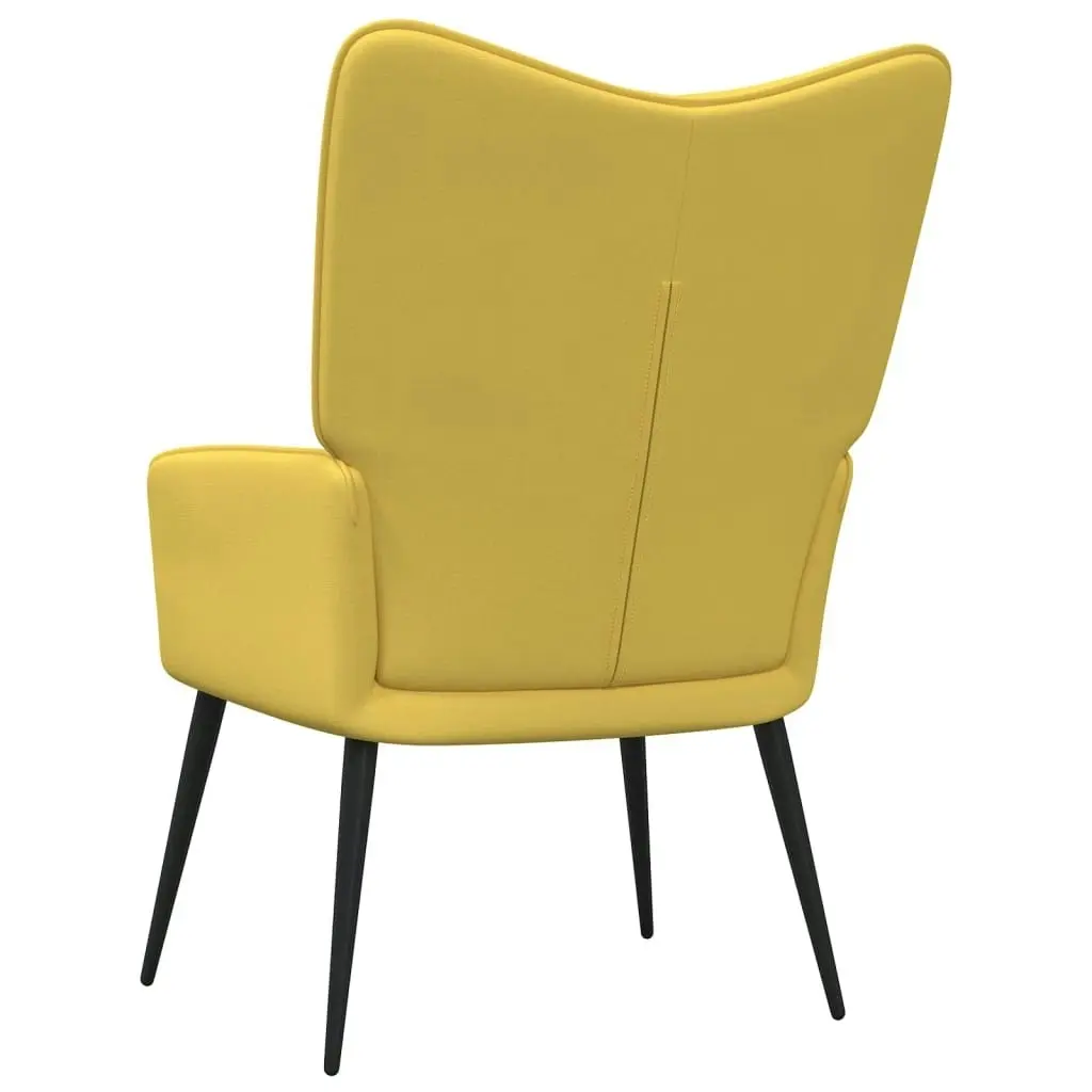 Relaxing Chair Mustard Yellow Fabric 327948