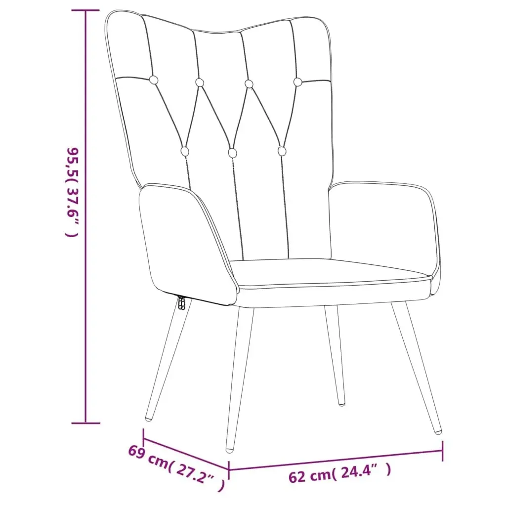 Relaxing Chair Cream Fabric 327547