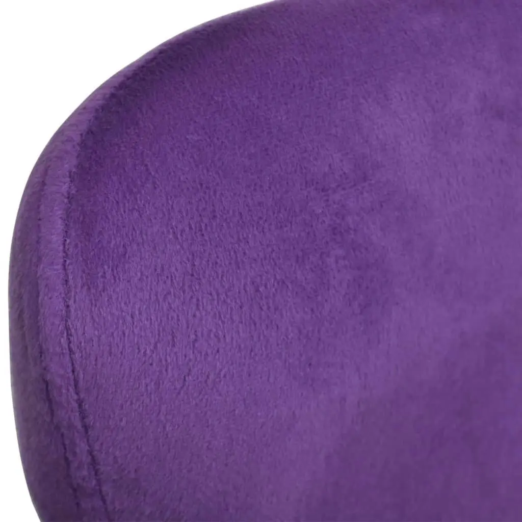 Swivel Egg Chair with Cushion Small Purple Velvet 241177