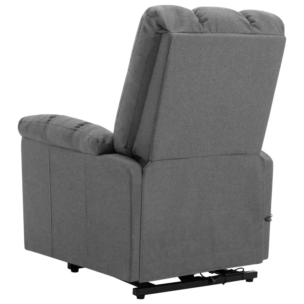 Stand up Massage Chair Light Grey Fabric 321390