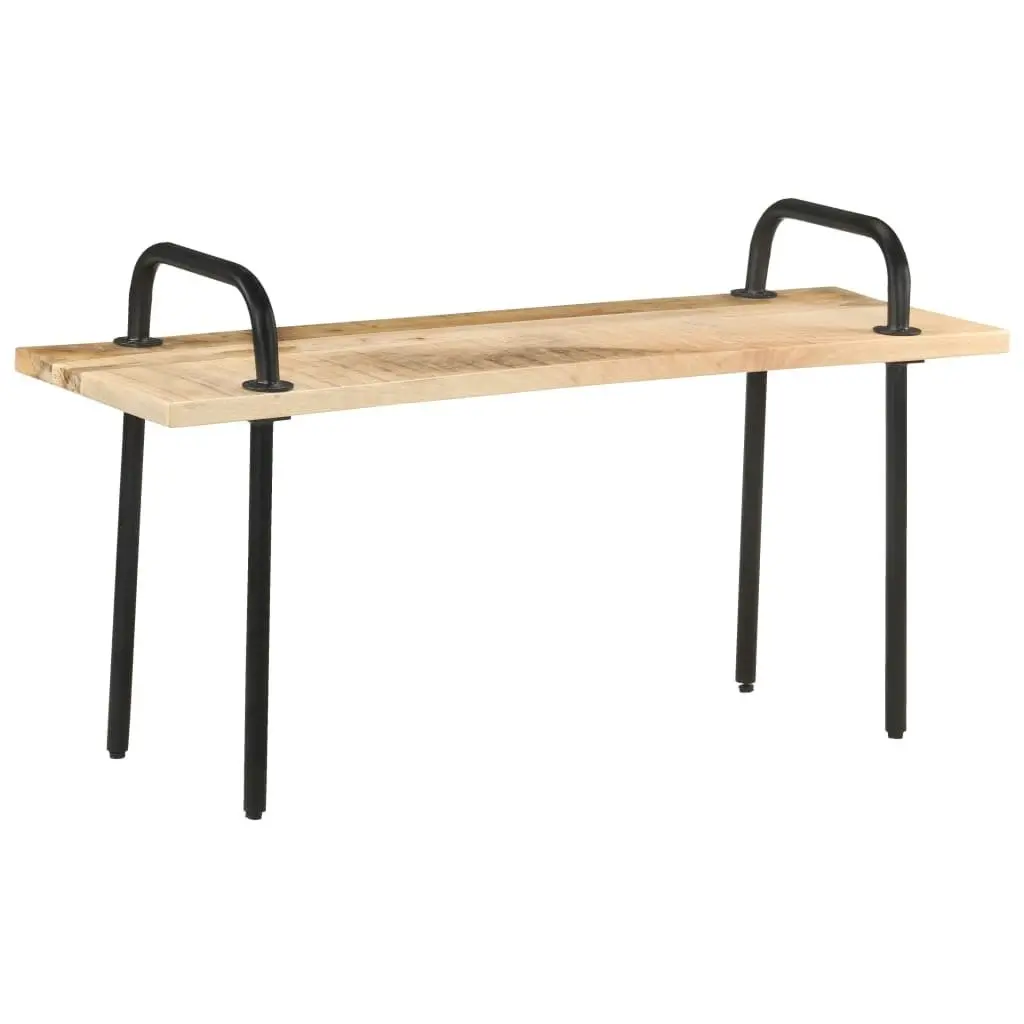 Bench 110 cm Rough Mango Wood 321078