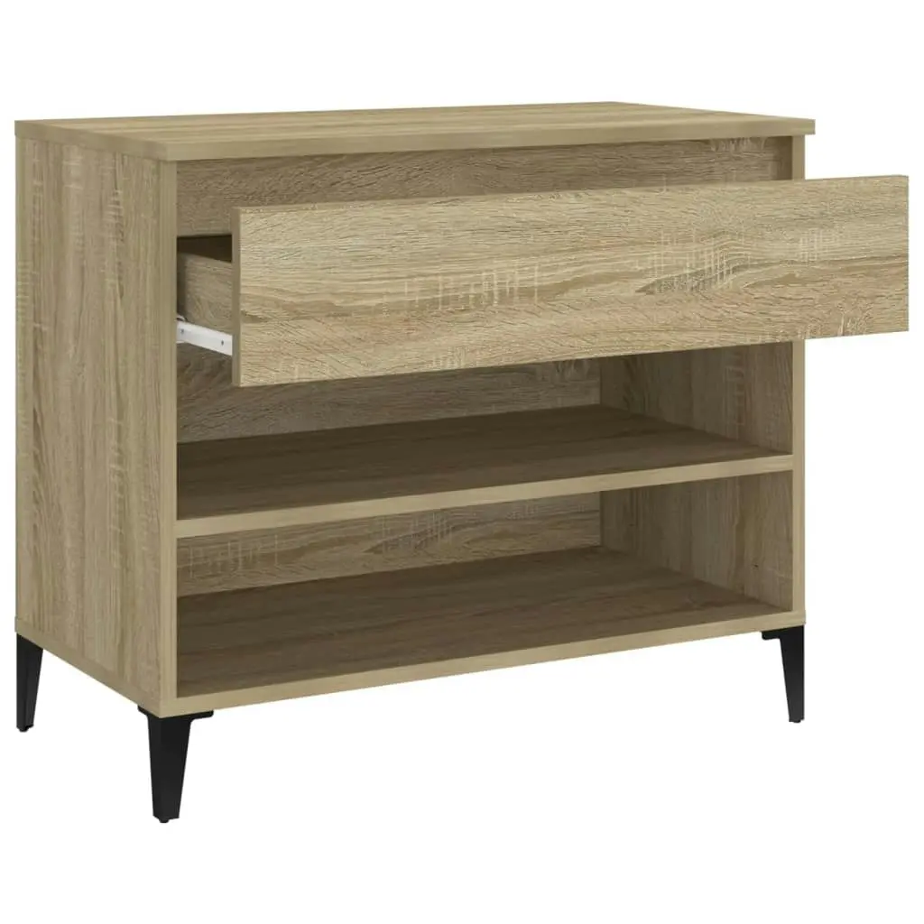 Shoe Cabinet Sonoma Oak 70x36x60 cm Engineered Wood 819767