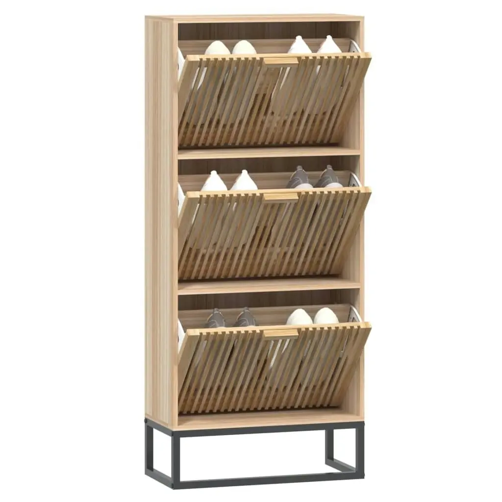 Shoe Cabinet 52x25x120 cm Engineered Wood 352129