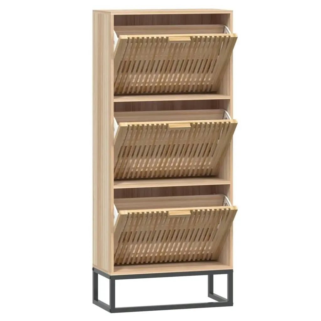 Shoe Cabinet 52x25x120 cm Engineered Wood 352129