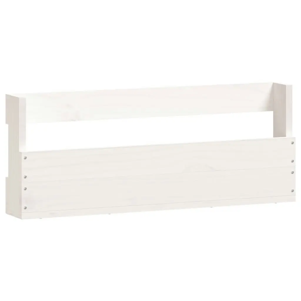 Wall-mounted Shoe Racks 2 pcs White 59x9x23 cm Solid Wood Pine 833274