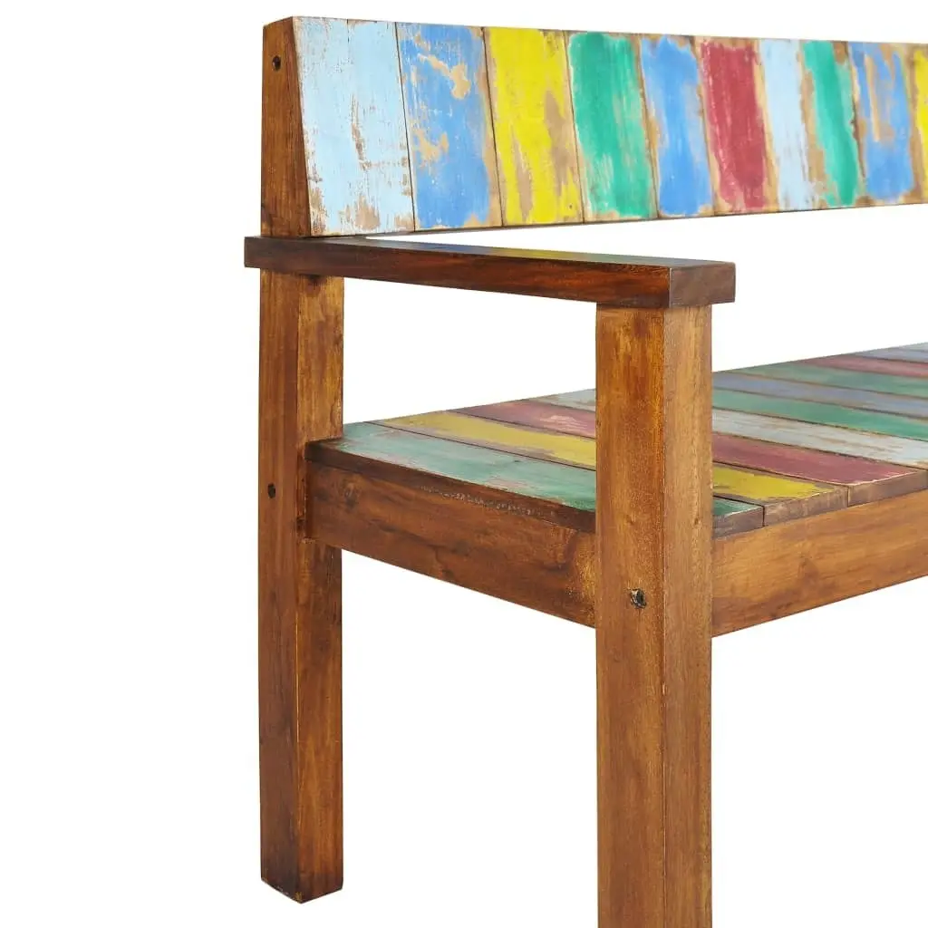 Bench 115 cm Solid Reclaimed Wood 326182