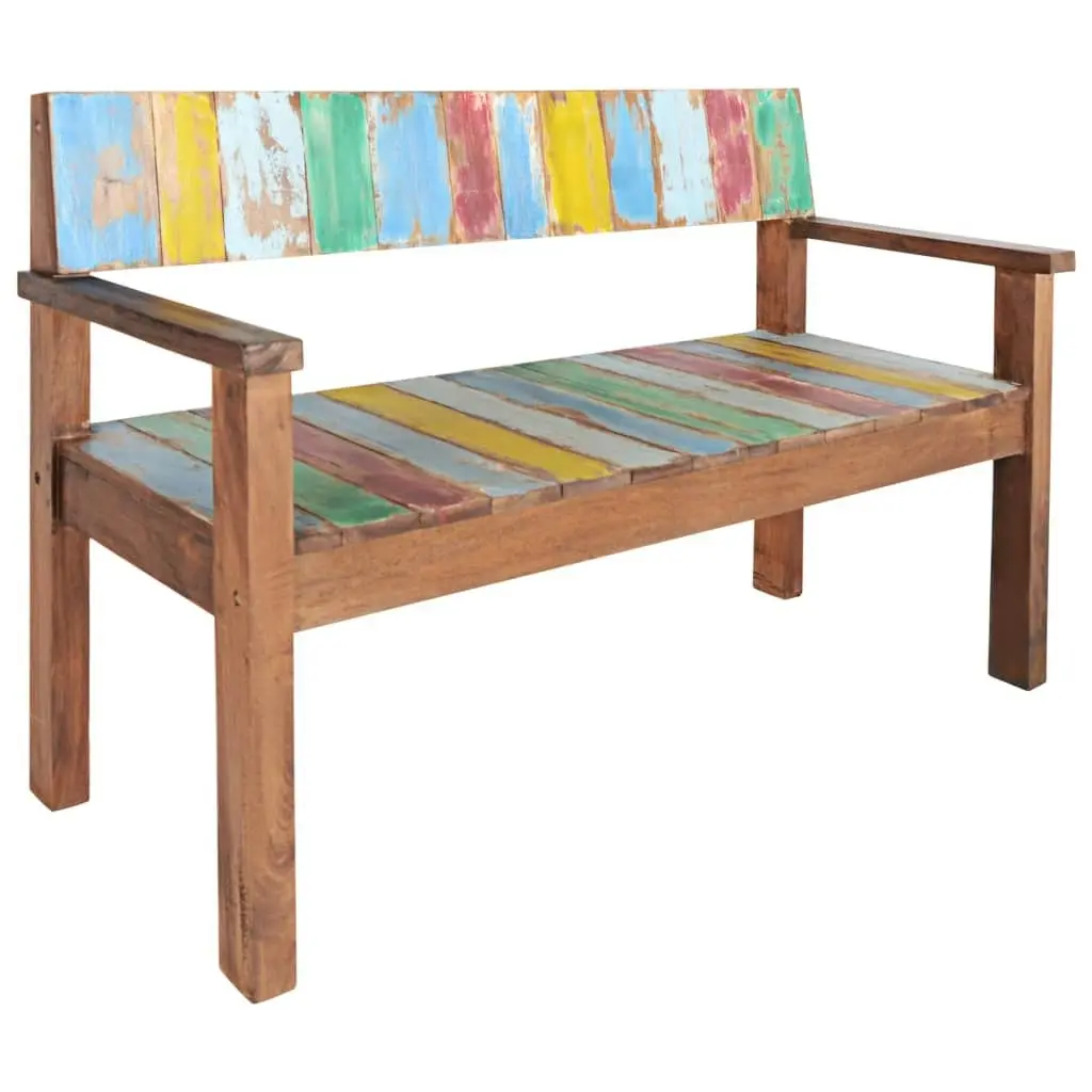 Bench 115 cm Solid Reclaimed Wood 326182