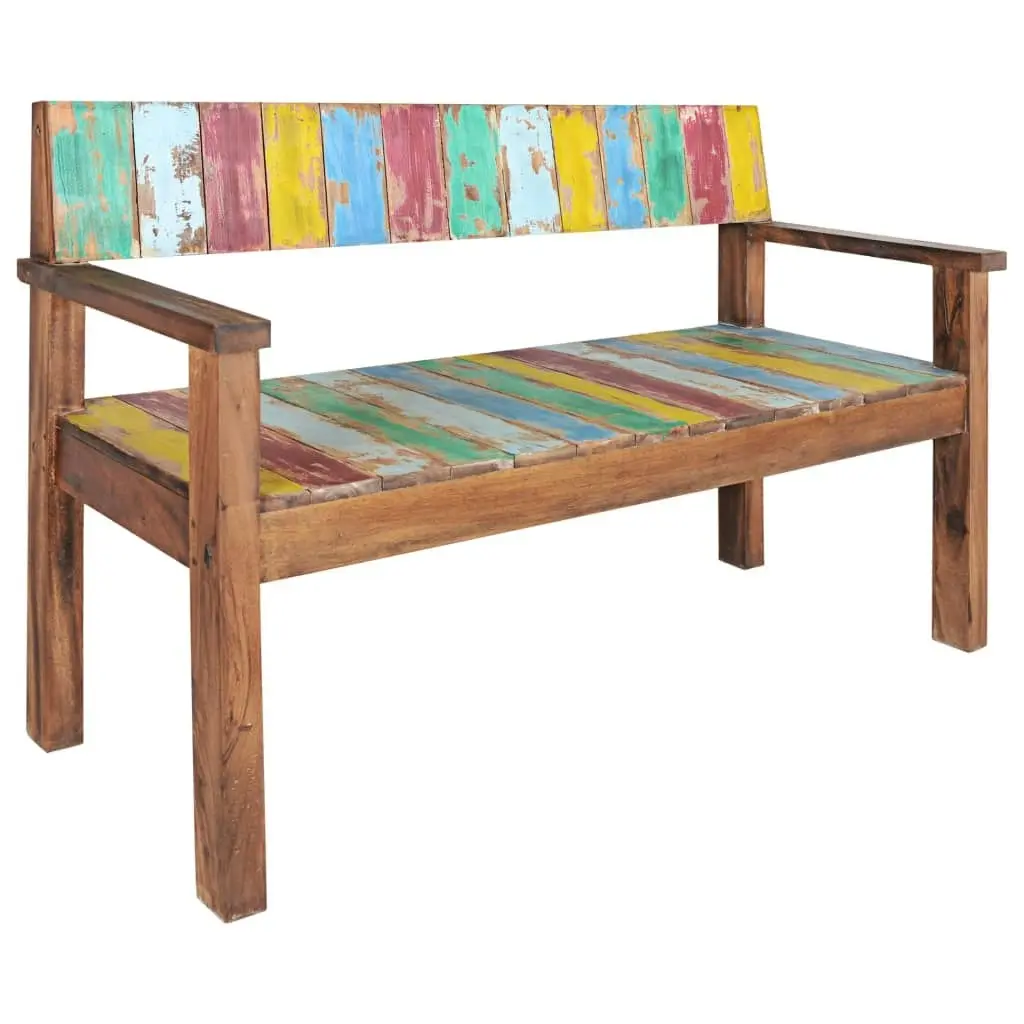 Bench 115 cm Solid Reclaimed Wood 326182