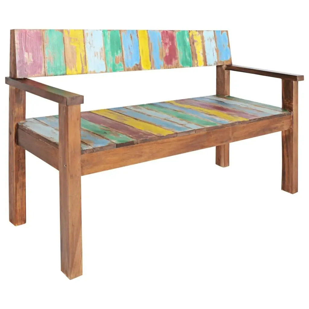 Bench 115 cm Solid Reclaimed Wood 326182