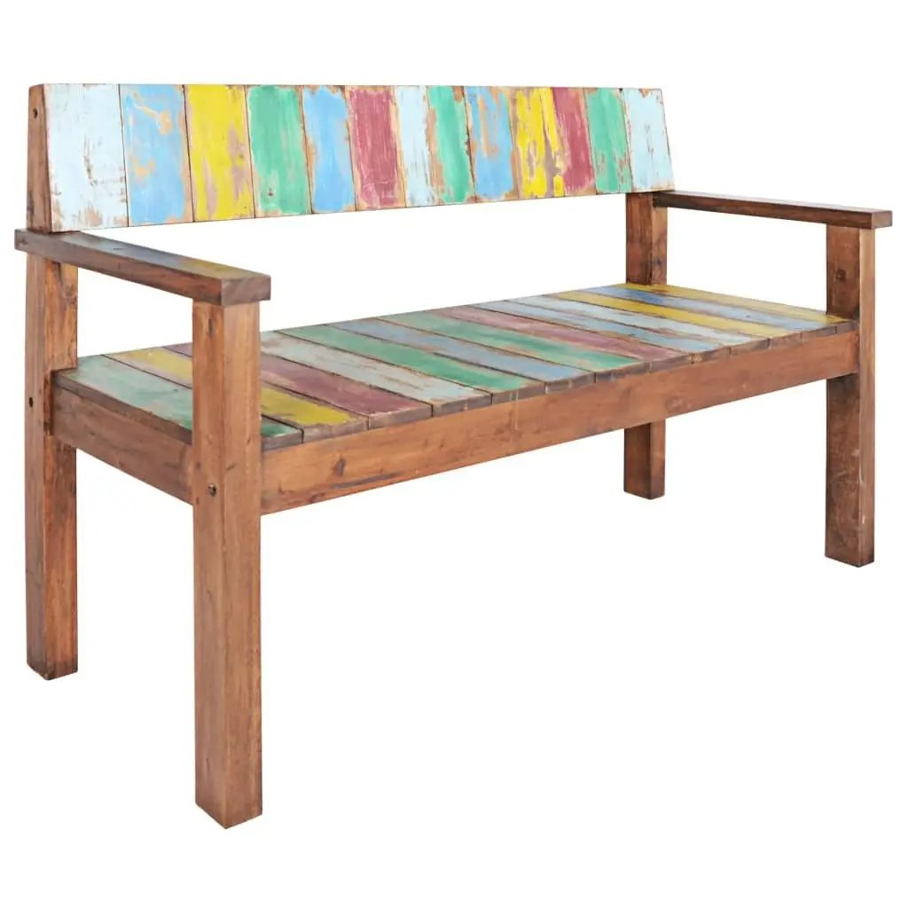 Bench 115 cm Solid Reclaimed Wood 326182