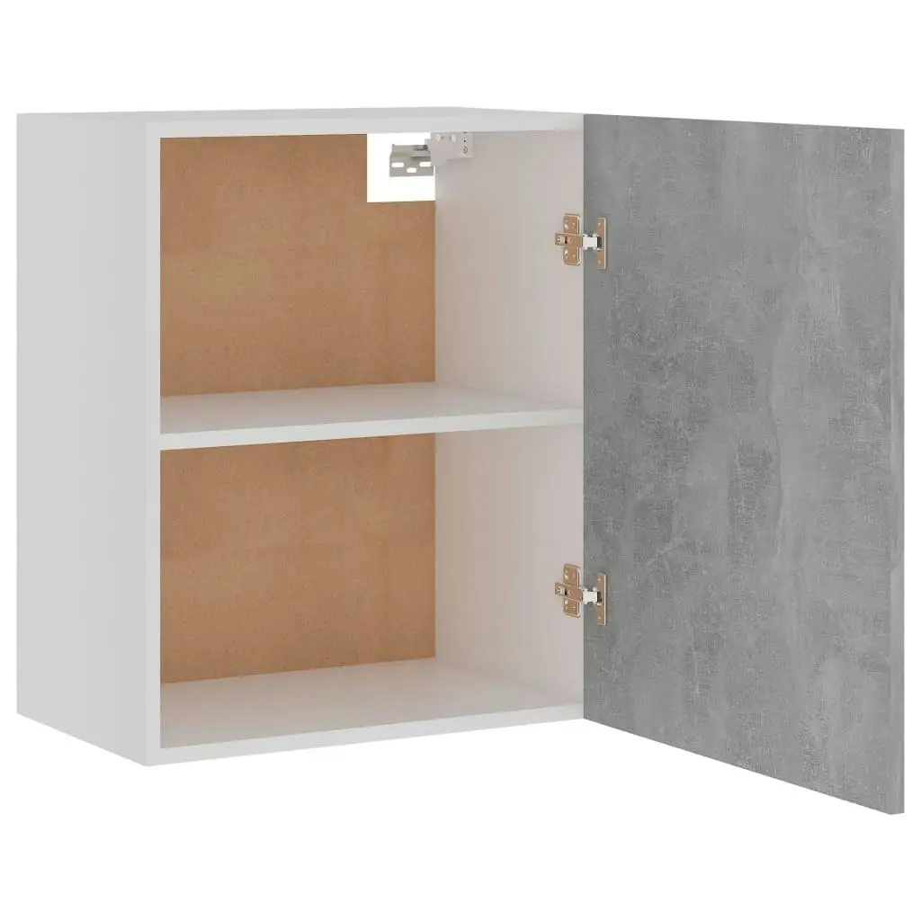 Hanging Cabinet Concrete Grey 50x31x60 cm Engineered Wood 801264