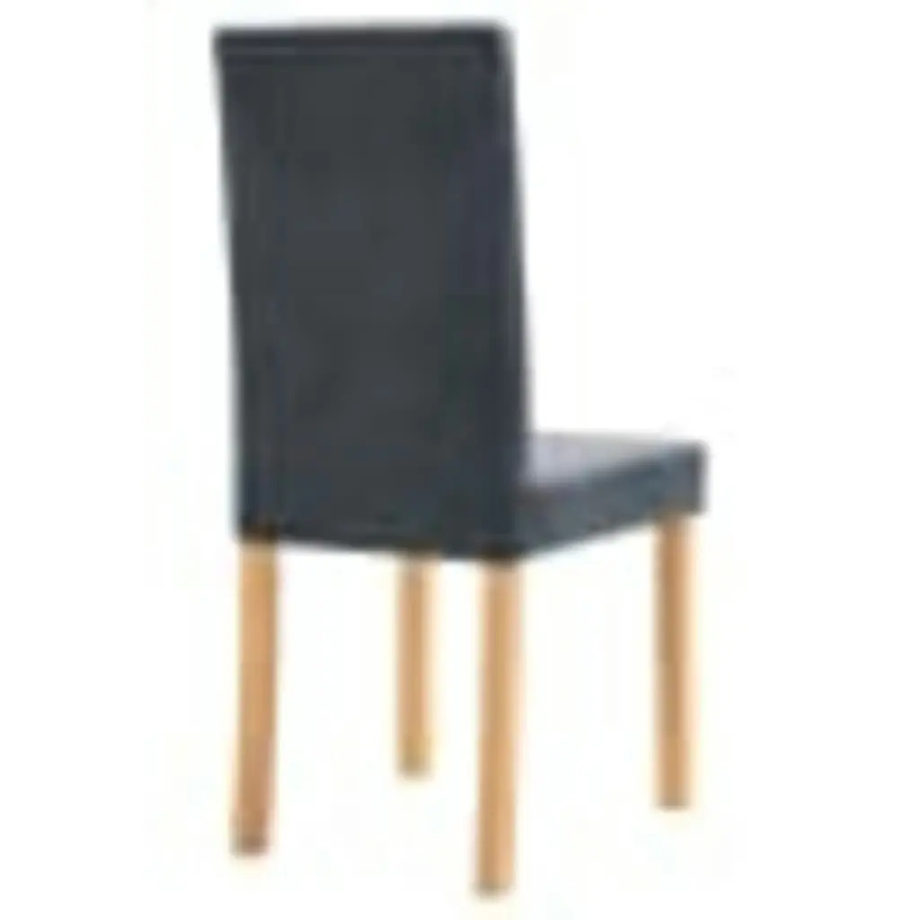 Dining Chairs 2 pcs Grey Faux Suede Leather 248954