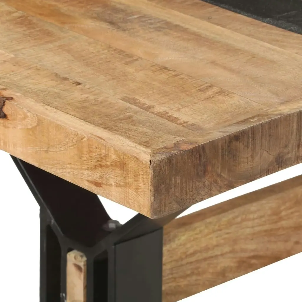 Dining Table 180x90x76 cm Rough Mango Wood 321610